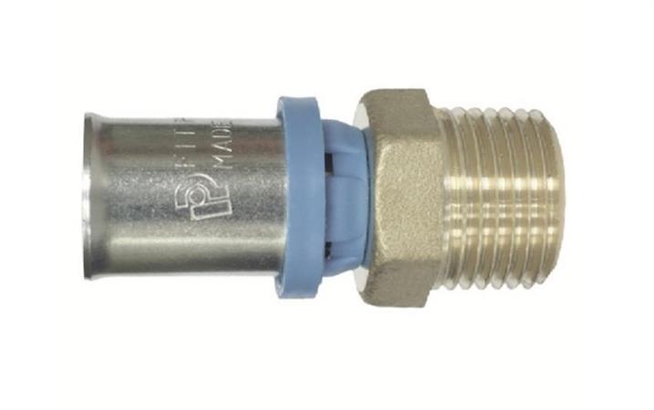 Raccordo Tubo Multistrato Pressare Diritto Maschio D.26x1x3