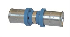 Raccordo Tubo Multistrato Pressare Diritto Doppio D.16x16x2