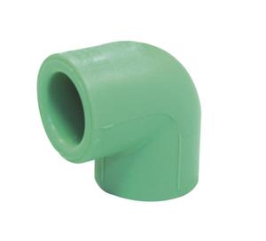 Raccordo PP-R Random a Saldare Gomito 90° Femmina Femmina D.25x25