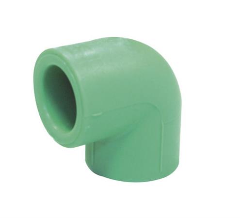 Raccordo PP-R Random a Saldare Gomito 90° Femmina Femmina D.25x25