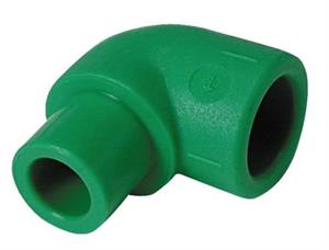 Raccordo PP-R Random a Saldare Gomito 90° Maschio Femmina D.25x25