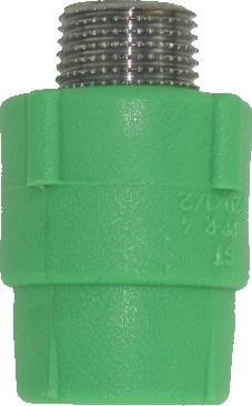Raccordo PP-R Random a Saldare Giunto Maschio Filettato D.25x1/2