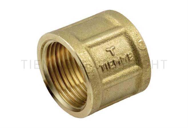Raccordo Ottone Giallo Manicotto Leggero Femmina Femmina D.1  Tiemm