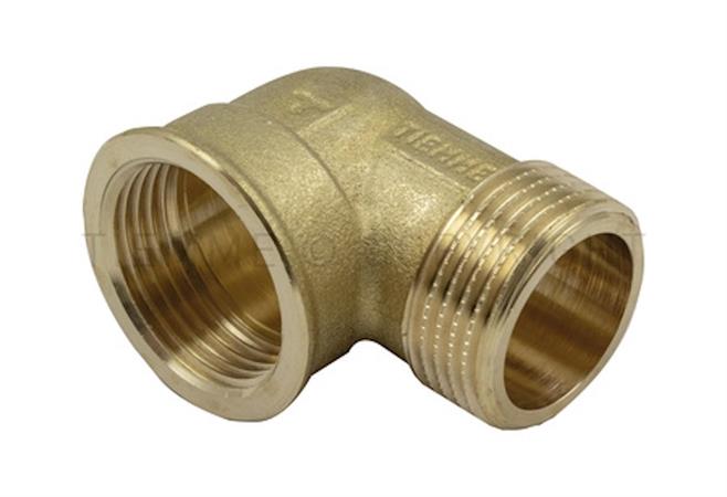 Raccordo Ottone Giallo Gomito Leggero Maschio Femmina D.3/4  Tiemme