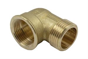 Raccordo Ottone Giallo Gomito Leggero Maschio Femmina D.3/4  Tiemme