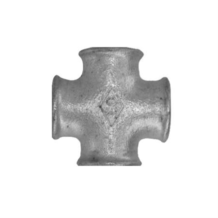 Raccordo Ghisa Zincato Tee Croce Femmina Femmina Fig.180 D.1