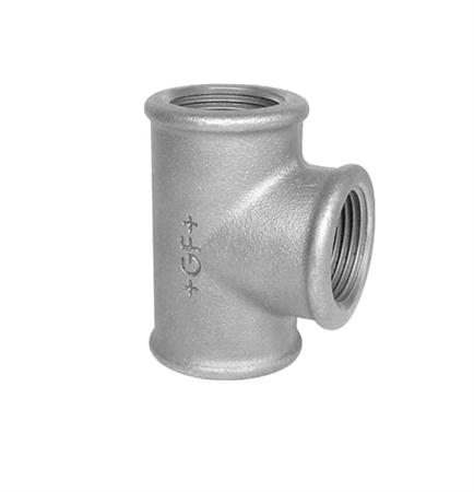 Raccordo Ghisa Zincato Tee Ridotta Femm.Femm.Fig.130R D.11/4x1