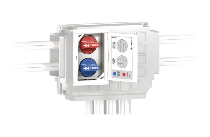 Teco K4.2 Kit Collettore Sanitario Mono  Intercet.da Incasso 5+4 Usc