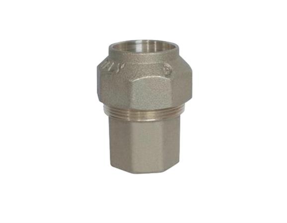 Raccordo a Compressione in Ottone Diritto Femmina D.20x1/2