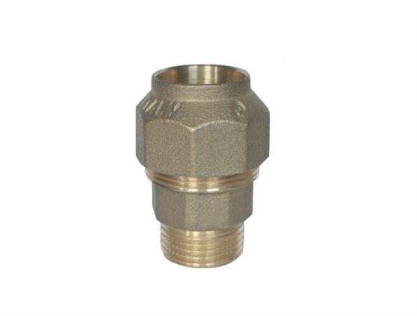 Raccordo a Compressione in Ottone Diritto Maschio D.50x11/2