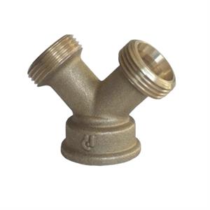 Raccordo Ottone Giallo ad Y Femmina D.3/4