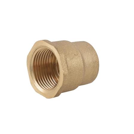 Raccordo Ottone Giallo Manicotto Ridotto FF D.11/2x1