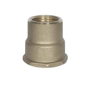 Raccordo Ottone Giallo Manicotto Ridotto FF D.2x11/2