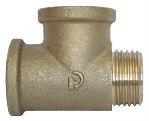 Raccordo Ottone Giallo Tee Femmina Femmina Maschio D.3/4Fx3/4Fx3/4M