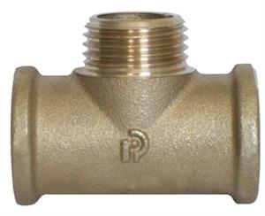 Raccordo Ottone Giallo Tee Femmina Maschio Femmina D.3/4Fx3/4Mx3/4F