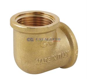 Raccordo Ottone Giallo CG Gomito Femmina Femmina D.3/4