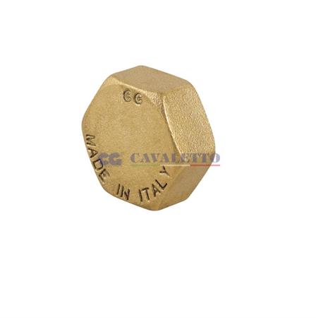 Raccordo Ottone Giallo CG Tappo Femmina D.3/4
