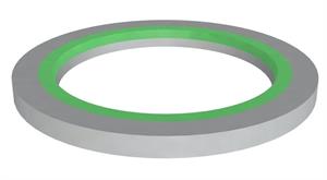 Guarnizione Piana Bi-power Canotto D.40 Cf 50 Grigio Verde Bonomini