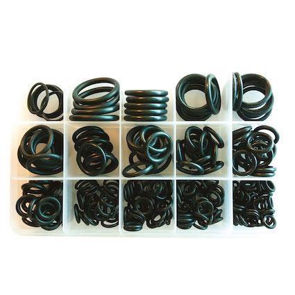 Cassetta O-Ring Anelli Assortiti Misure Medie 15 Posizioni 222 pz