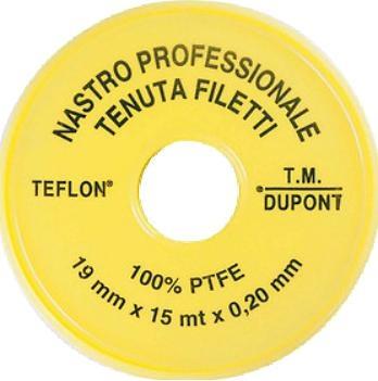Teflon Rotolo PTFE per Gas D.12x12 mt x 0,10 mm