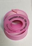 Teflon Rosa Nastro PTFE per vapore e alte temperature D.19x12mtx0,10