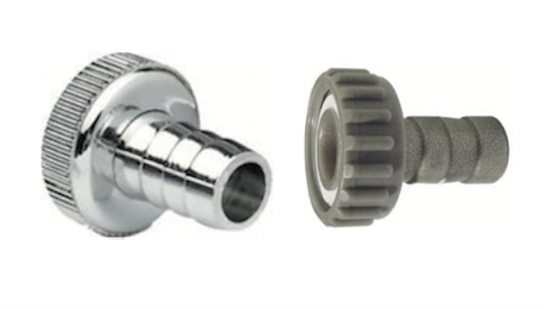 Raccordo Portagomma Nylon per Rubinetto  D.1x20