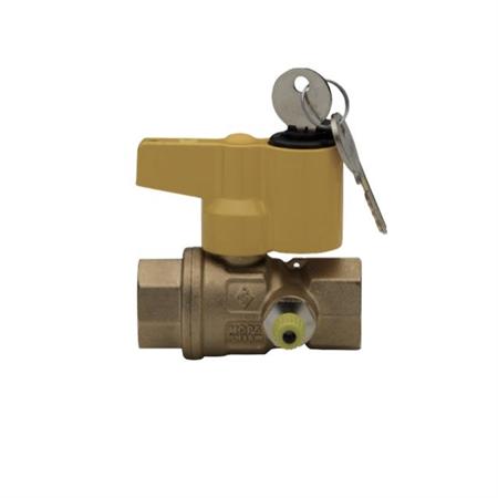 Valvola Gas Post Contatore con Presa Press.Serrat. FF D.1x1   R.B.