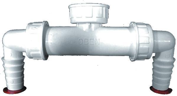 Attacco Doppio Lavatrice HL Antiriflusso D.1 Portagomma 3/4 HL2