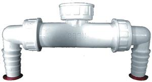 Attacco Doppio Lavatrice HL Antiriflusso D.1 Portagomma 3/4 HL2