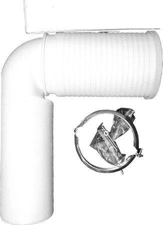 Curva Wc HL Accorciabile DN110 C/Morsetto+Staffe DN110 HL224.1