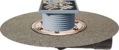 Pozzetto Doccia Pavimento HLFoglio Bitumato  123x115 DN50/75 HL80.1H