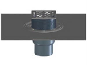 Pozzetto Balconi Terrazzi HL3100TH DN75 Verticale C/Guain.Bituminosa