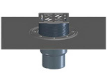 Pozzetto Balconi Terrazzi HL3100TH DN75 Verticale C/Guain.Bituminosa