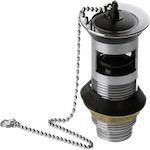 Pilettone Sifoide Lavello C/Tappo e Catenella D.11/4x80