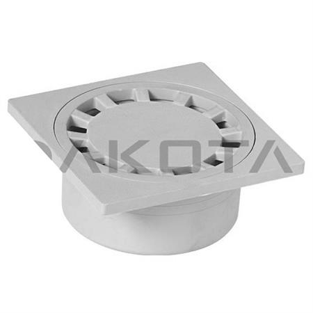 Chiusino Sifonato per Pavimento Grigio D.50 x150x150