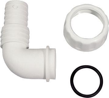 Raccordo Attacco Portagomma Lavatrice D.1 Bianco