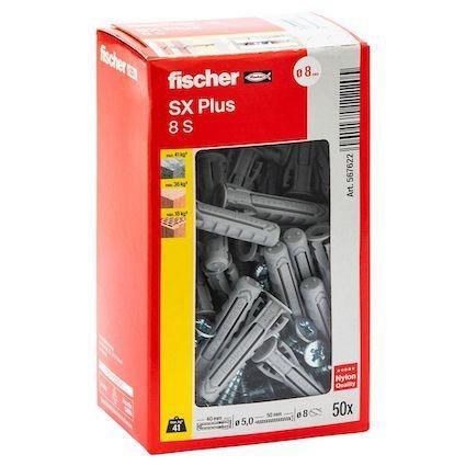 Tassello in Nylon con Vite Truciolare SX PLUS S Fischer SX8x40D.8x40