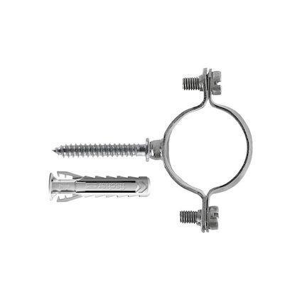 Collare Vite/Tassello in Metallo per Tubi e Cavi Fischer D.16 cf 10