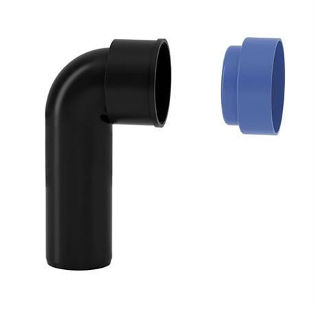 Curva Tecnica PP Blackfire HTSW D.40x46 ad Innesto