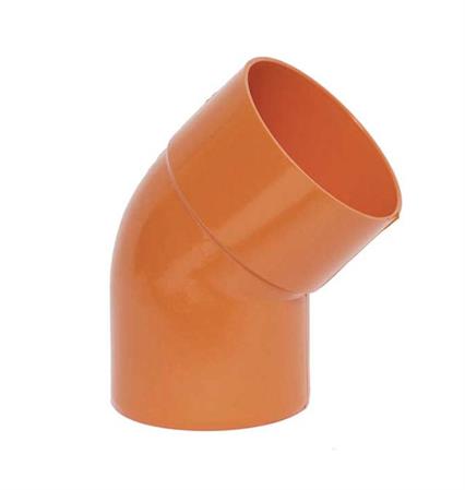 Gomito Pvc Rosso ad Incollaggio D.100-45°