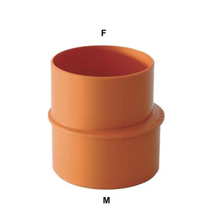 Aumento Pvc Rosso ad Incollaggio D.50 x63