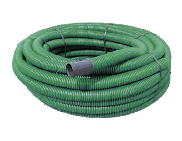 Tubo in HDPE Corrugato Fessurato Drenaggio Verde D.200xint.180 Rt.25