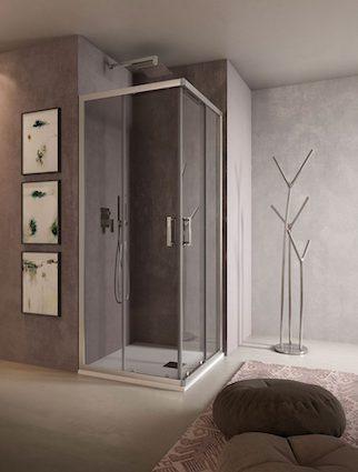 Box Lato Doccia Cristallo 6 mm Trasparente Loop Evo PBS Crom.cm 90