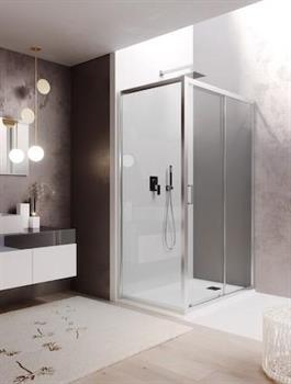 Box Lato Doccia Fisso Cristallo 6mm Stam.Tex Loop Evo PBS Crom.cm 70