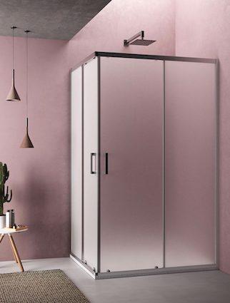 Box Porta Scorrev.Doccia Cristallo 6 mm Tex Loop Evo PBS Crom.cm 140