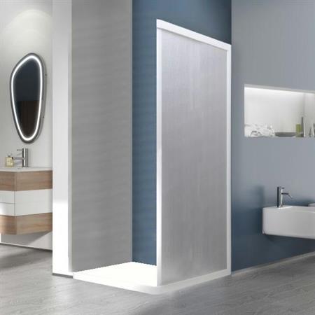 Box Doccia Acrilico Smart H185 Parete Fissa 1 Lato Cm 67-70