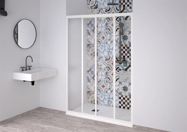 Box Doccia Acril N1FS Guazza B/co Past.001 Porta Ant.Scor.Cm 100-90