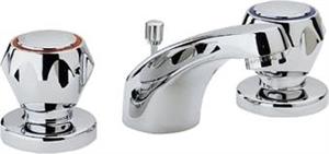 Batteria Lavabo 3 Fori con Scarico 11/4 Rubinetteria Tradizionale