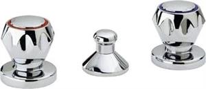 Batteria Bidet  3 Fori con Scarico 11/4 Rubinetteria Tradizionale