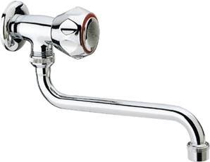 Rubinetto Lavello a Parete Canna Inferiore Pesante D.1/2